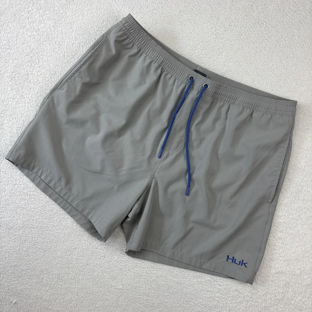 HUK Pursuit Volley Swim Shorts Mens XL Lined Hybrid 5.5